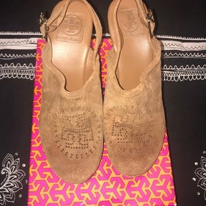 Tory Burch almond sling clog